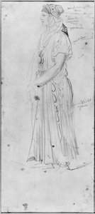 ムーア人の女性 作： Théodore Chassériau